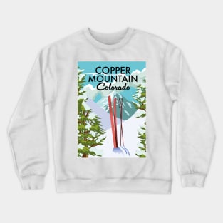 Copper Mountain Colorado Ski poster Crewneck Sweatshirt